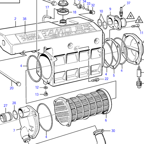 Volvo Penta Heat exchanger Volvo Penta 3828572 - 866177