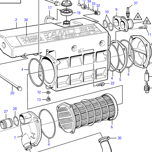 Volvo Penta Heat exchanger Volvo Penta 3828572