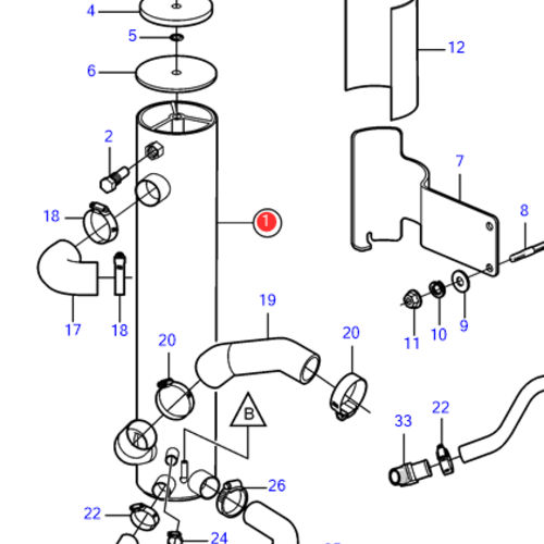 Volvo Penta Heat exchanger kit Volvo Penta 3860907