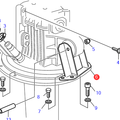 Volvo Penta Halterung saildrive Volvo Penta 3841849