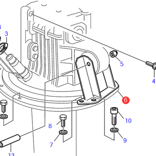 Volvo Penta Bracket sail drive Volvo Penta 3841849