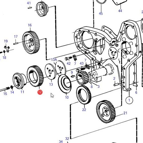 Volvo Penta Idler gear Volvo Penta 8192818 - 422766