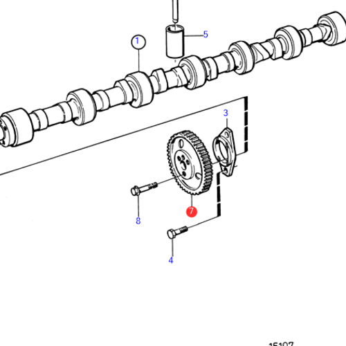 Volvo Penta Camshaft gear Volvo Penta 478297