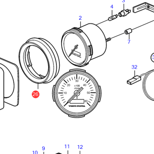 Volvo Penta Front ring Volvo Penta 873517