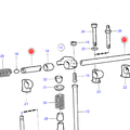 Volvo Penta Rocker arm shaft complete Volvo Penta 1542039