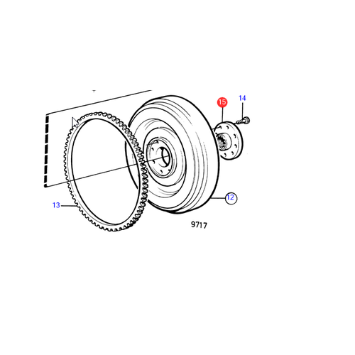 Volvo Penta Companion flange Volvo Penta 22562311 - 840592