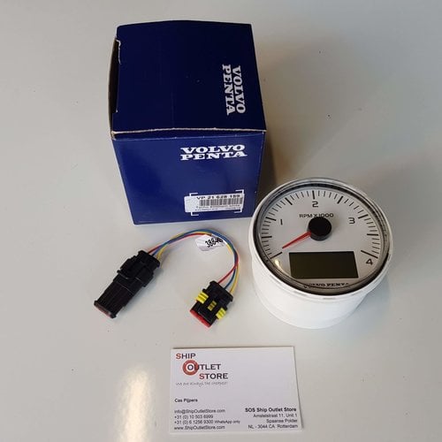 Volvo Penta  Tachometer EVC 4000 rpm Volvo Penta 21628160 - 21628159