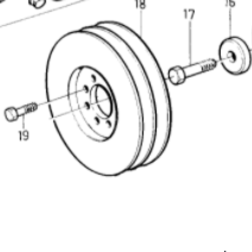 Volvo Penta Kurbelwellenriemenscheibe - Schwingungsdämpfer Volvo Penta 865243