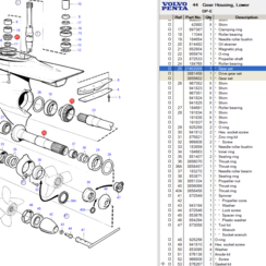 Zahnradsatz Volvo Penta 21902005