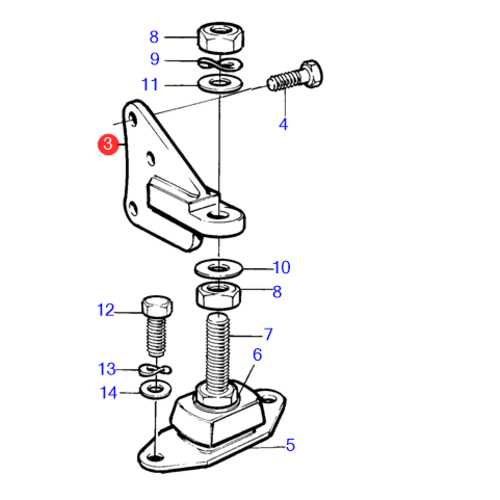 Volvo Penta Engine mount Volvo Penta 859862