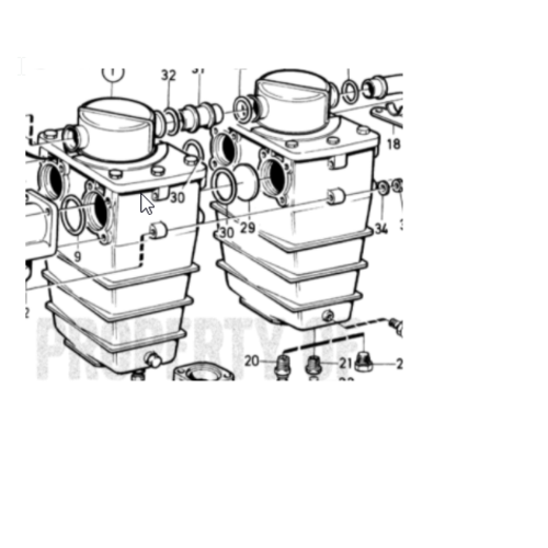 Volvo Penta Heat exchanger - Aftercooler Volvo Penta 847580  - 864916