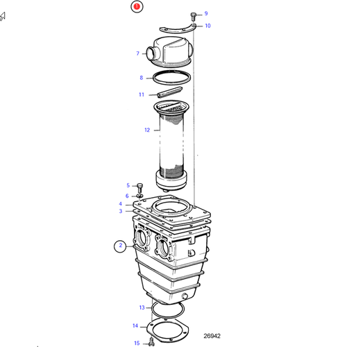 Volvo Penta Heat exchanger - Aftercooler Volvo Penta 847580  - 864916