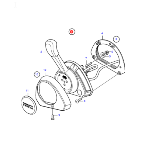 Volvo Penta Einhebelhebel EVC Volvo Penta 23537423