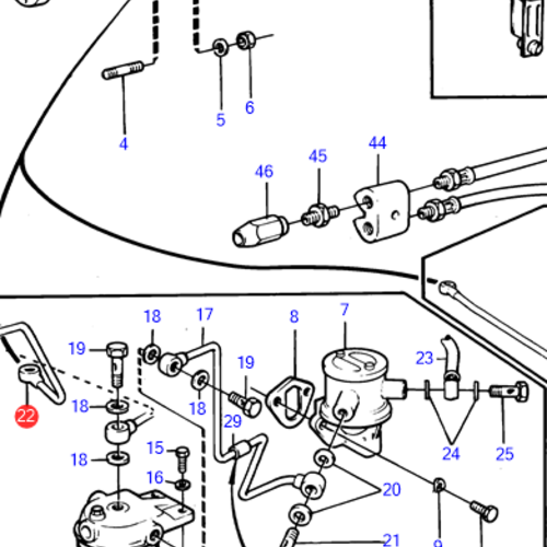 Volvo Penta Fuel line Volvo Penta 846018 - 838587