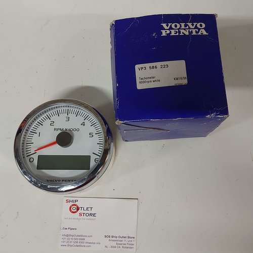 Volvo Penta Tachometer 6000 rpm EVC Volvo Penta  3586222 - 3586223