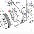 Volvo Penta Wasserpumpe TAMD63 - TAMD72 Volvo Penta 3836405