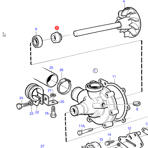 Volvo Penta Sealing ring Volvo Penta 1676432