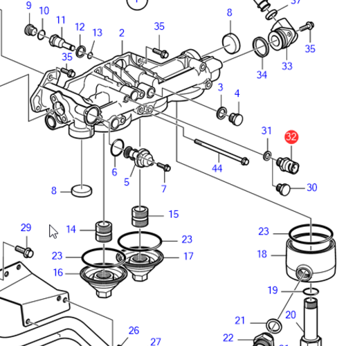 Volvo Penta Oil pressure sensor Volvo Penta 22899626