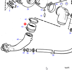 Manguera de escape Volvo Penta 860396