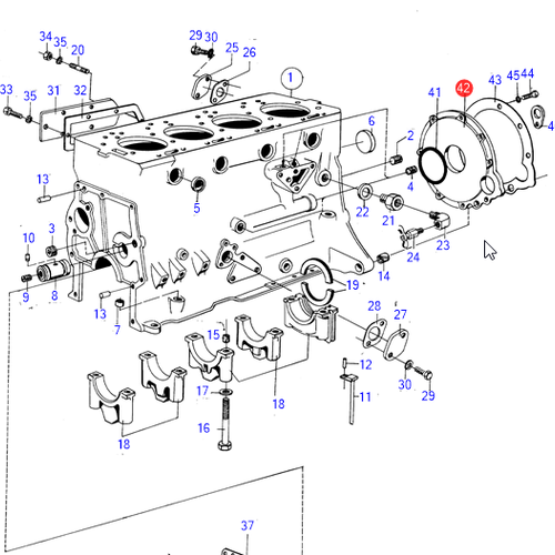 Volvo Penta Carcasa del volante Volvo Penta 826736