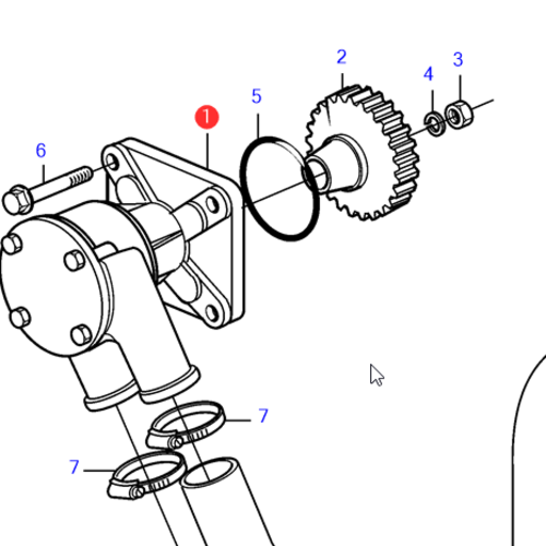 Volvo Penta Buitenwaterpomp Volvo Penta 3583089