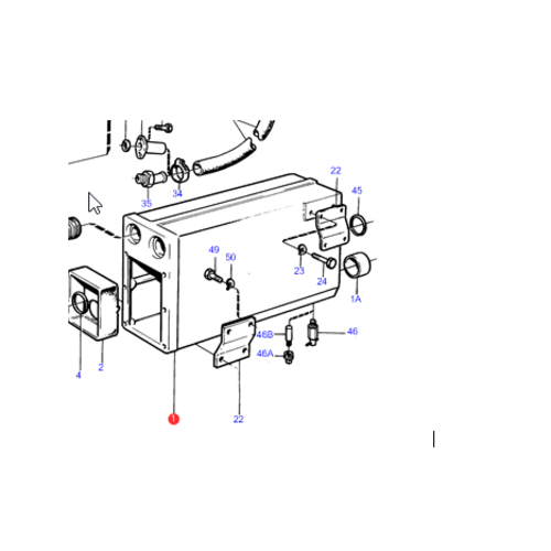 Volvo Penta Heat exchanger 40A series Volvo Penta 844271 - 859459