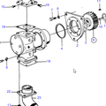 Volvo Penta Raw water pump TAMD71A Volvo Penta 3829311 - 846354