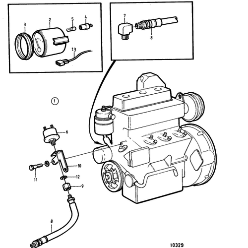 Volvo Penta Kit manómetro de aceite Volvo Penta 858885