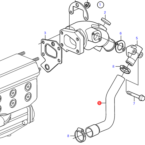 Volvo Penta Schlauch Volvo Penta 3589547