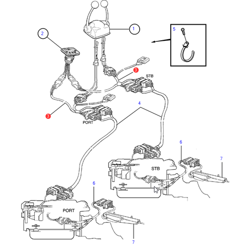 Volvo Penta Arnés de cableado Volvo Penta 874148