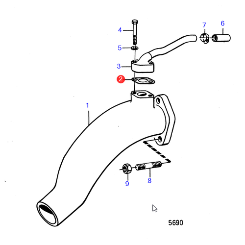 Volvo Penta Gasket  Volvo Penta 859107 - 800326