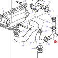 Volvo Penta Cooling water pipe Volvo Penta 3819117