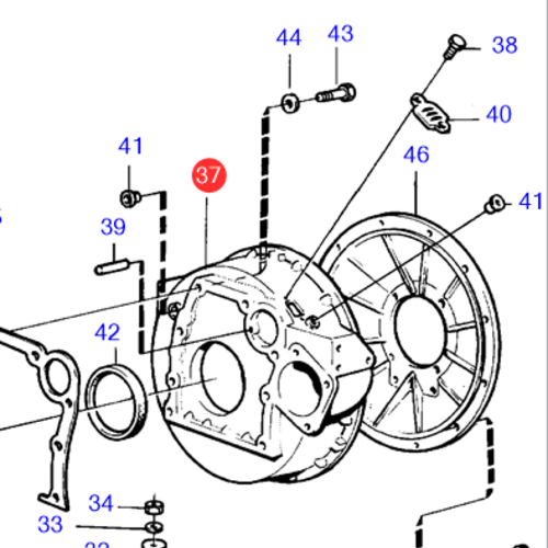 Volvo Penta Carcasa del volante Volvo Penta 3581855