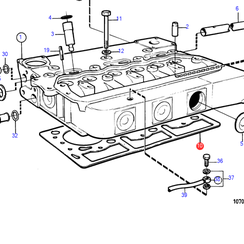 Cylinder head gasket 2003(T) Volvo Penta 859093