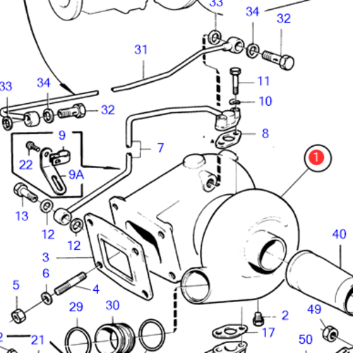 Volvo Penta Turbocharger Volvo Penta  846037