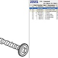 Volvo Penta Camshaft inlet Volvo Penta 30750758