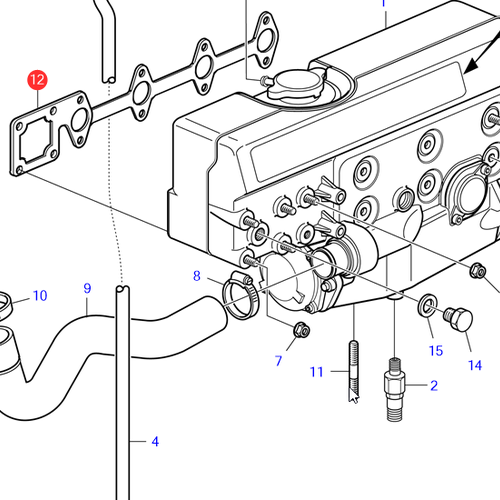 Volvo Penta Dichtung  Volvo Penta 3583781