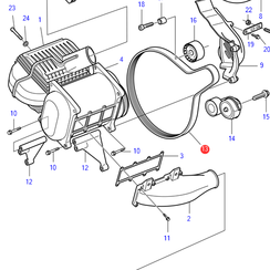 Compressor drive belt Volvo Penta 981021 - 24476309