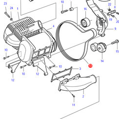 Correa de transmisión del compresor Volvo Penta 981021