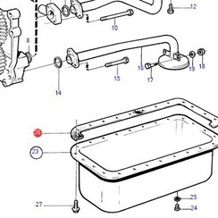 Ölwannendichtung Volvo Penta 860684 - 861250