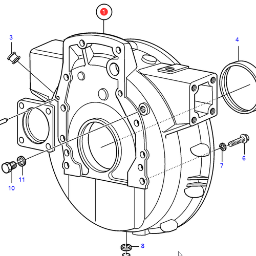 Volvo Penta  Flywheel housing Volvo Penta 3827285 - 848232