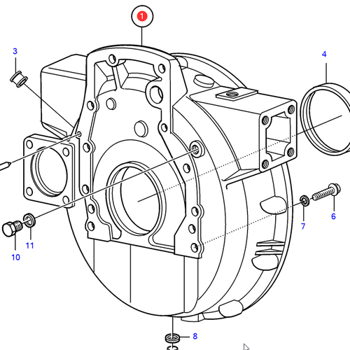 Volvo Penta  Flywheel housing Volvo Penta 3827285