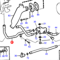 Volvo Penta Cooling water pipe Volvo Penta 829938