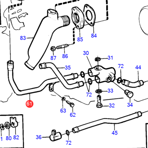 Volvo Penta Kühlwasserleitung Volvo Penta 829938