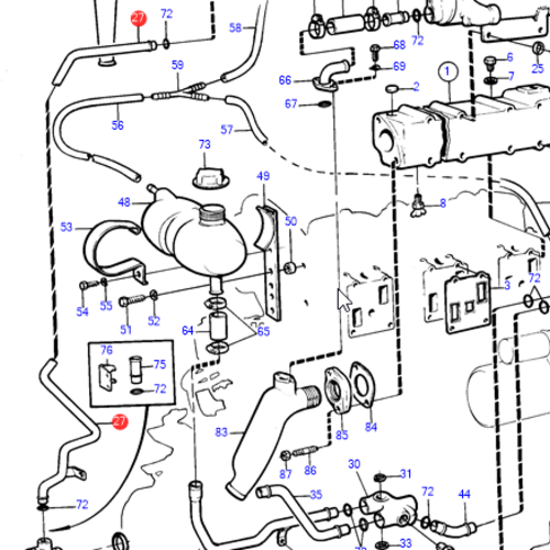 Volvo Penta Kühlwasserleitung Volvo Penta 829941