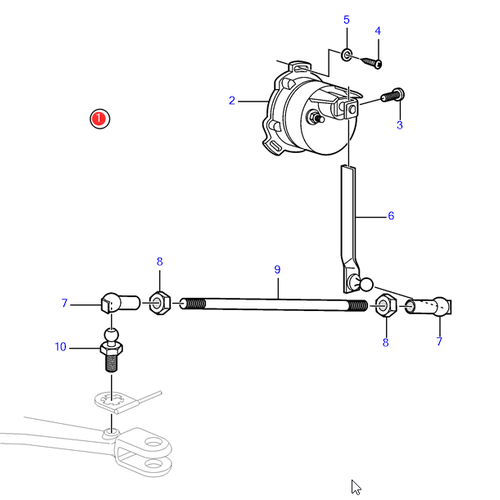 Volvo Penta Roerstandaanwijzer sensor Volvo Penta 837772