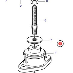 Engine mount Volvo Penta 843323