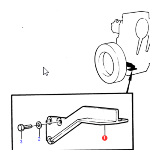 Volvo Penta Engine mount MD11 Volvo Penta 829605 - 829607