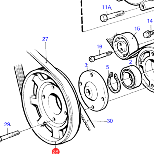 Volvo Penta Poelie Volvo Penta 860454