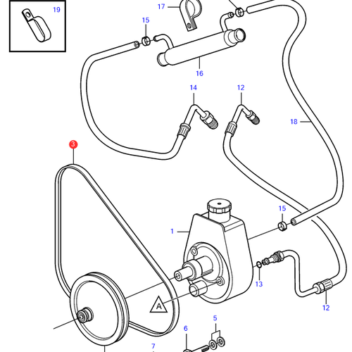 Volvo Penta Correas trapezoidales Volvo Penta 3852464 - 978454